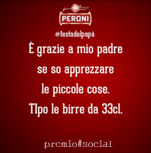 Campagna del brand Peroni
