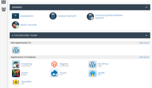 cpanel sito web wordpress