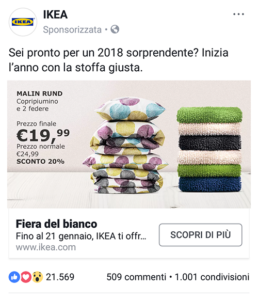 Facebook Ads Ikea