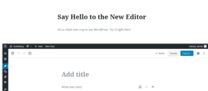 Wordpress Gutenberg: il nuovo editor