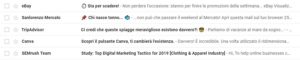 Oggetto della newsletter