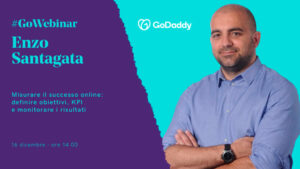 GoWebinar di GoDaddy con Enzo Santagata: la misurazione dei dati per avere successo online